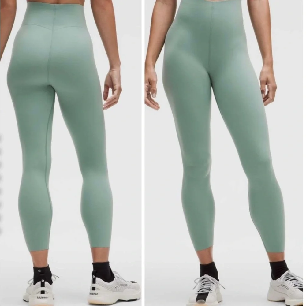Lululemon Athletica Glow Up Crater Blue High-Waisted Leggings Seamless Fit - Picture 1 of 5